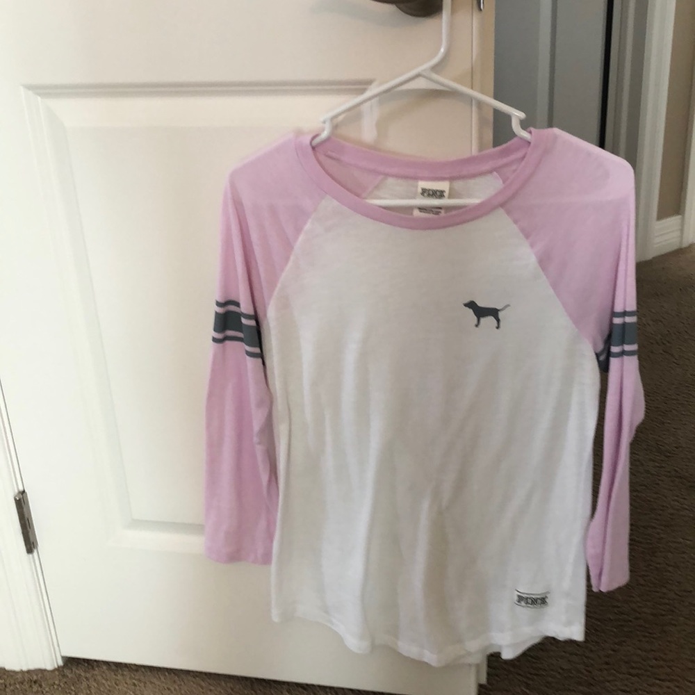 Victoria Secret Pink baseball tee